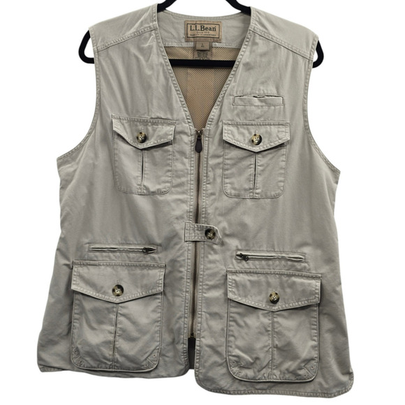 LL Bean Fishing Vest Large Half Moon Pocket Angler Outdoor Gorpcore L.L.